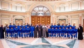 الأمير محمد بن سلمان يستقبل لاعبي الهلال بعد فوزه بلقب دوري أبطال آسيا 