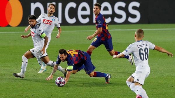 برشلونة يلتقي نابولي في الدوري الأوروبي 