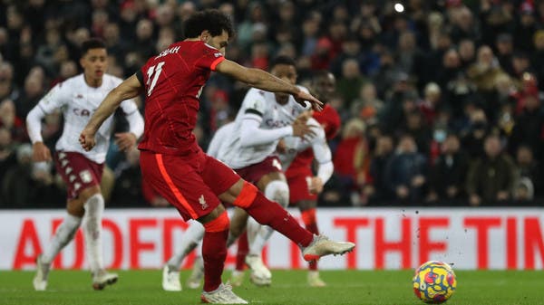 محمد صلاح يقود ليفربول للتغلب على أستون فيلا 