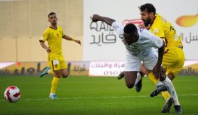 وفاز الطائي على الحزم في الدوري السعودي 