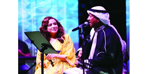 سماح خالد وفيصل السعد في أولى أمسيات حديقة