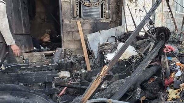 مأرب.. حريق بمخيم نازحين يتسبب بوفاة 7 أشخاص بينهم أطفال ونساء