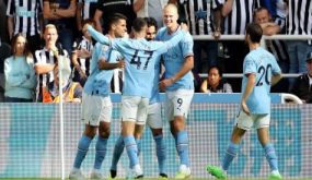 ملخص وأهداف مباراة نيوكاسل ضد مان سيتي 3-3 فى الدوري الإنجليزي
