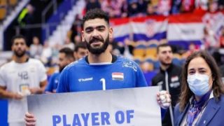 عبد الرحمن حميد أفضل لاعب فى مباراة مصر والمغرب فى بطولة كأس العالم لليد