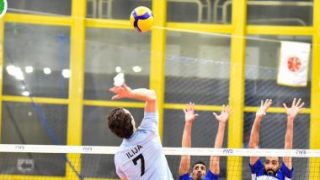 النصر البحرينى يهزم الوكرة القطرى ويتأهل إلى نهائى البطولة العربية للطائرة