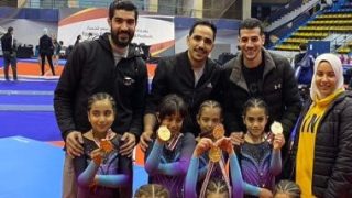 فراشات “سبورت هوم” يحققن 8 ذهبيات فى بطولة كأس مصر للجمباز الفنى