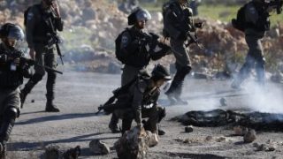 طائرة مسيرة إسرائيلية تقصف محيط مسرح فلسطينى فى “جنين”