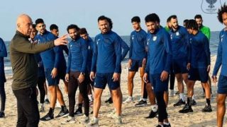 المصرى يعود إلى التدريب على شواطئ بورسعيد استعدادا للزمالك فى الدورى