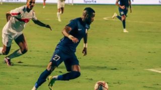 رفيق كابو يسجل هدف تقدم إنبى فى شباك الزمالك بالدقيقة 21