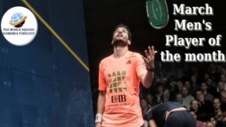 كريم عبد الجواد يحصد لقب لاعب الشهر بعد تتويجه ببطولة أوبتاسيا للاسكواش