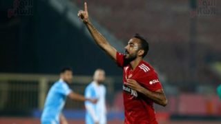 محمود كهربا يتقدم للأهلى فى مرمى القطن الكاميرونى بالدقيقة 24