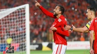 كهربا يحرز الهدف الثاني للأهلي أمام الوداد المغربي في الدقيقة 59