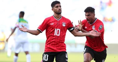 المنتخب الأوليمبي يتقدم بهدف محمد شحاته على غينيا فى الدقيقة 8