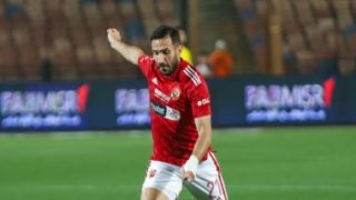 على معلول يتقدم للأهلى أمام الاتحاد السكندرى بالهدف الأول من ضربة جزاء