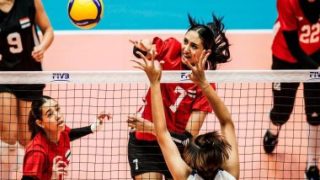 منتخب شابات الكرة الطائرة يفوز على تونس فى تحديد مراكز بطولة العالم