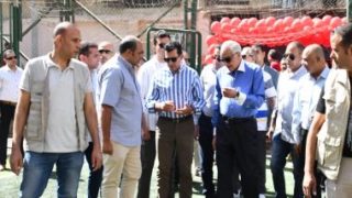 وزير الشباب ومحافظ الجيزة يفتتحان عددا من المشروعات بمركز شباب الكوم الأخضر
