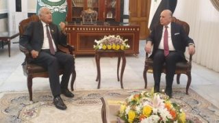 أبو الغيط يُجري مشاورات فى العراق ويؤكد ضرورة وقف إطلاق النار في غزة