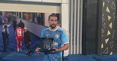 وليد الكرتى يحصد جائزة أفضل لاعب فى مباراة بيراميدز ومودرن فيوتشر