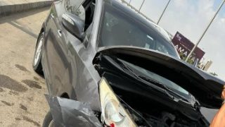 تهشم سيارة طارق مصطفى مدرب البنك الأهلى.. صورة