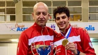 اللاعب محمد ياسين يحصد الميدالية الذهبية ببطولة كأس العالم للسلاح باليونان