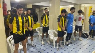 جلسة تحفيزية للاعبى المقاولون استعداداً لمواجهة المصرى بكأس الرابطة