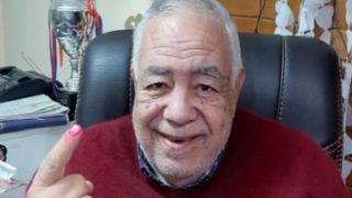 عادل فهيم رئيس اتحاد كمال الأجسام يدلى بصوته فى الانتخابات الرئاسية