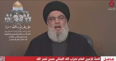 نصر الله: هاجمنا 17 مستوطنة إسرائيلية خلال 3 أشهر من القتال ضد جيش الاحتلال