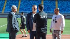 منتخب مصر يخوض مرانه الأخير قبل السفر إلى كوت ديفوار بحضور علام وميكالى.. صور