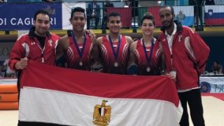 منتخب الجمباز الفني يغادر إلى ألمانيا للمشاركة فى بطولة كأس العالم